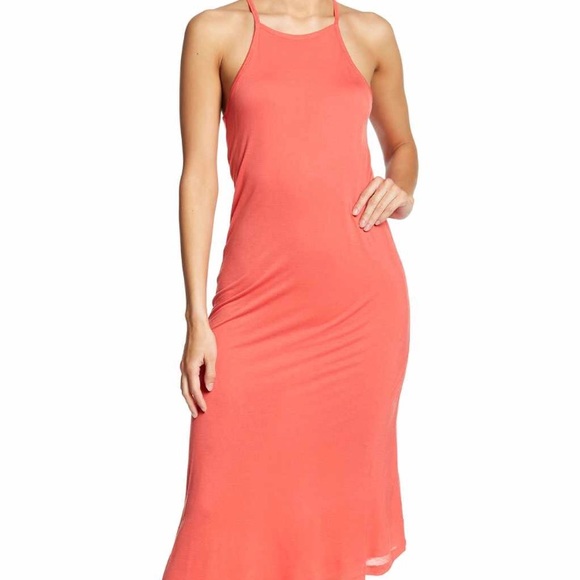 Threads 4 Thought Dresses & Skirts - Threads 4 thought Diagonal Hem Coral Maxi Dress